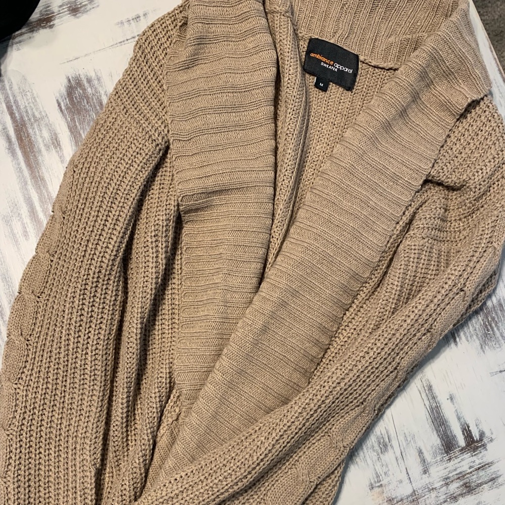 Tan cardigan